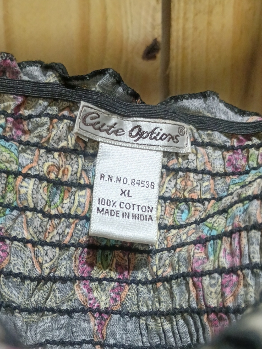 Cute Options Strapless Floral Cotton Dress - Gray/Multi - XL